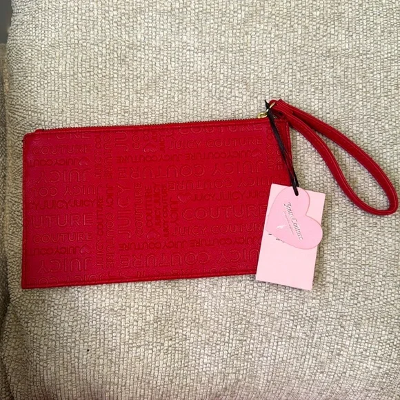 Juicy Couture Red Wrislet Clutch with Gold Accents ❤️ - Picture 4 of 7